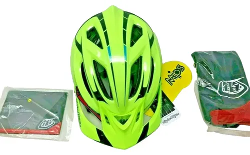 Troy Lee Designs Half Shell A2 Helmet W/MIPS Green Adult Size Small - 132257041