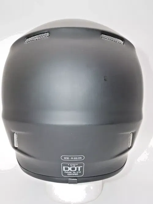 TORC T9 Retro Motorcycle Helmet Flat Black Size Medium - T915:23