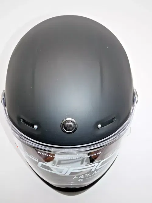 TORC T9 Retro Motorcycle Helmet Flat Black Size Medium - T915:23