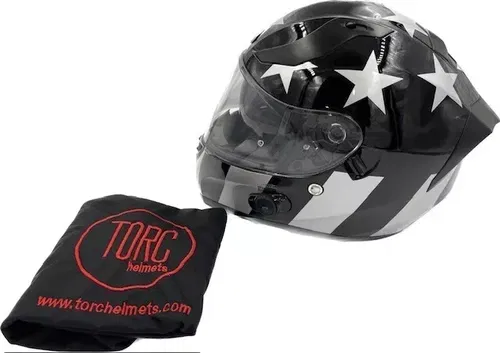 TORC T15B Bluetooth Integrated Helmet Captain Shadow Medium - T15B05CAPS23