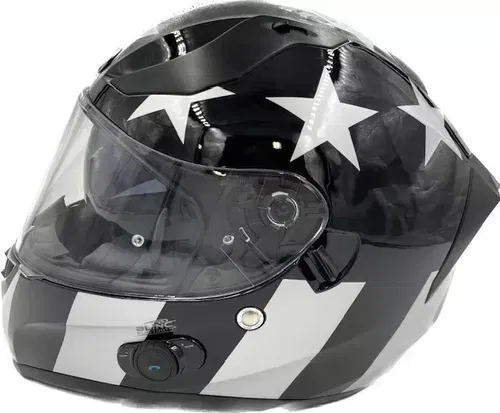 TORC T15B Bluetooth Integrated Helmet Captain Shadow Medium - T15B05CAPS23