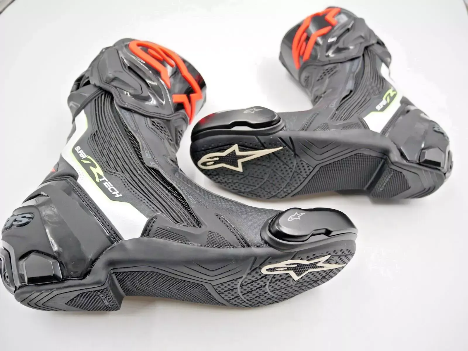 Alpinestars Supertech R Boots Black/Red Size US 8/EU 42