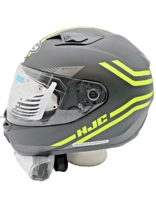 HJC i10 Helmet Strix MC3HSF Yellow Size Large (0810363306)