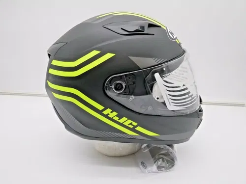 HJC i10 Helmet Strix MC3HSF Yellow Size Large (0810363306)