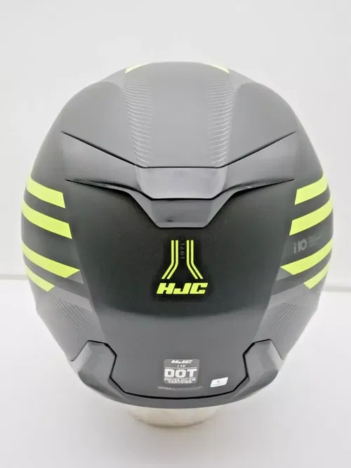 HJC i10 Helmet Strix MC3HSF Yellow Size Large (0810363306)