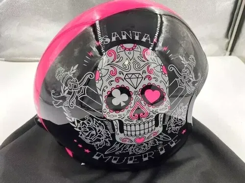 LS2 - 599-1135 - Open Face Spitfire Helmet - Pink Muerte - XL