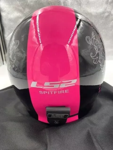 LS2 - 599-1135 - Open Face Spitfire Helmet - Pink Muerte - XL