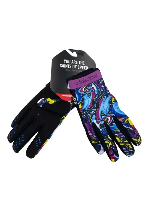 Saints of Speed Rad Gloves Graffiti Small - GRF-S-PB