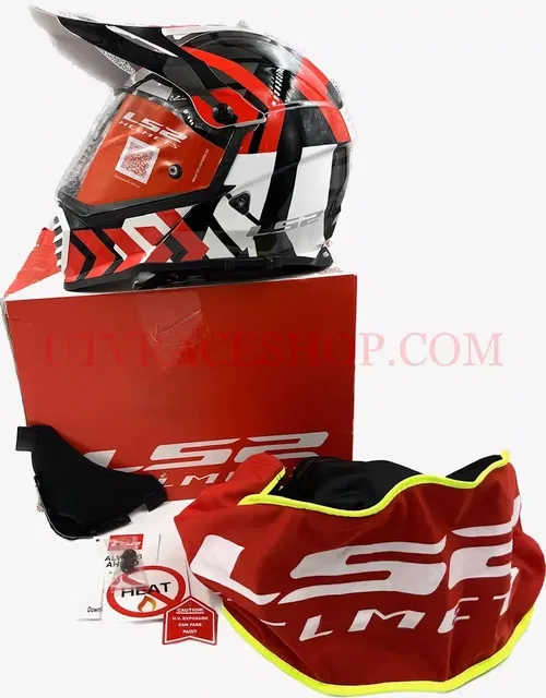 LS2 Helmets Blaze Xtreme Adventure Helmet Red/Black/White XXL - 436B-1146