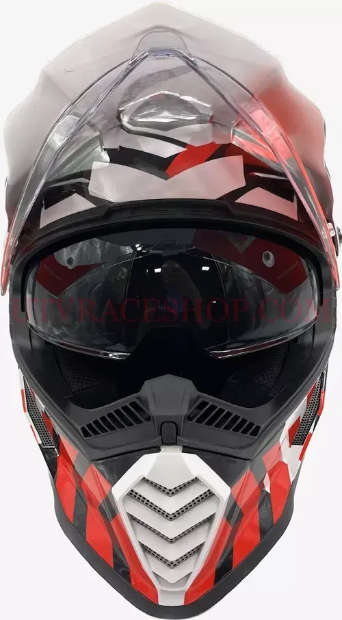 LS2 Helmets Blaze Xtreme Adventure Helmet Red/Black/White XXL - 436B-1146