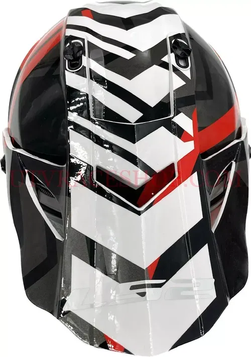 LS2 Helmets Blaze Xtreme Adventure Helmet Red/Black/White XXL - 436B-1146