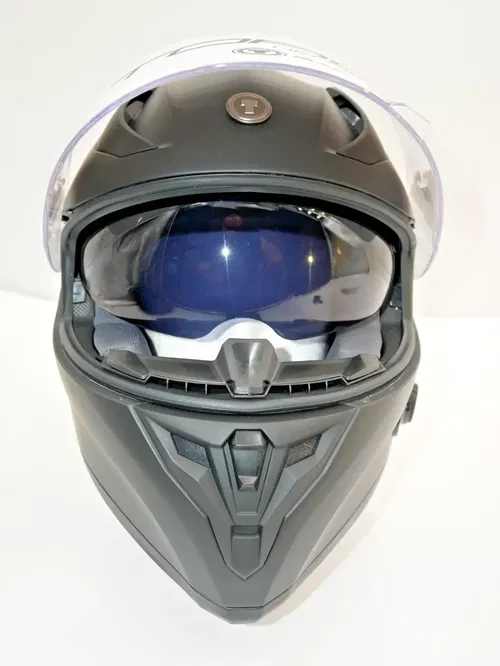 Torc T15B Bluetooth Integrated Helmet Matte Black Size Large - T15B15:24