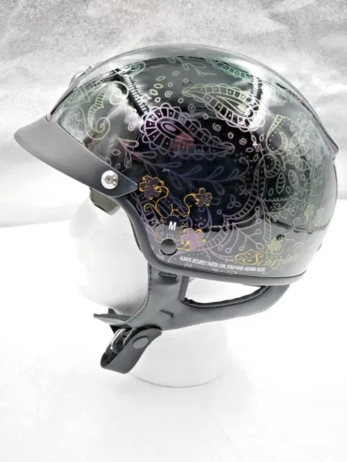 SCORPION EXO-C110 HELMET AZALEA BLACK/GOLD SIZE MEDIUM - C11-2404