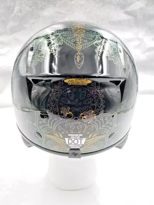 SCORPION EXO-C110 HELMET AZALEA BLACK/GOLD SIZE MEDIUM - C11-2404
