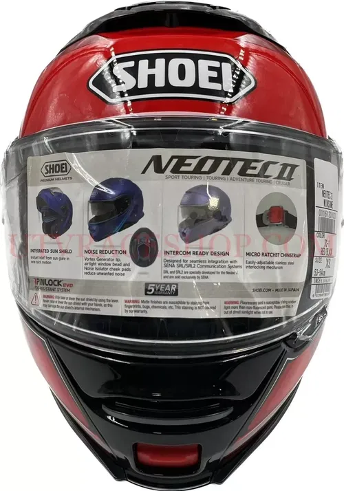 Shoei Neotec II Winsome Helmet Red/Black X-Small (0116120103)