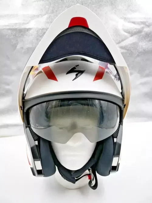 SCORPION EXO-AT960 MODULAR HELMET HICKS WHITE/ORANGE XXL - 96-1157