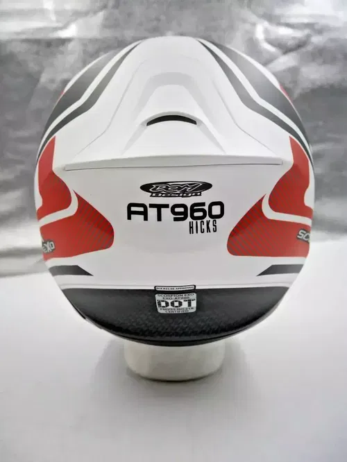 SCORPION EXO-AT960 MODULAR HELMET HICKS WHITE/ORANGE XXL - 96-1157