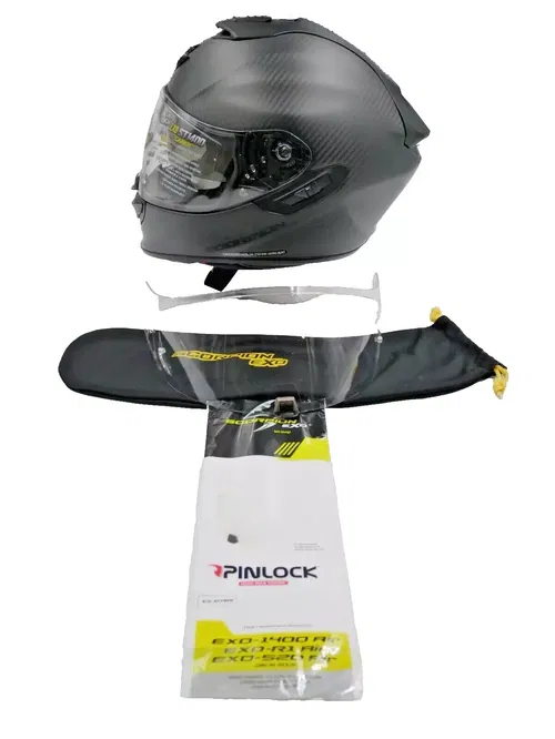 SCORPION EXO-ST1400 CARBON HELMET MATTE BLACK SIZE MEDIUM - 14C-0104