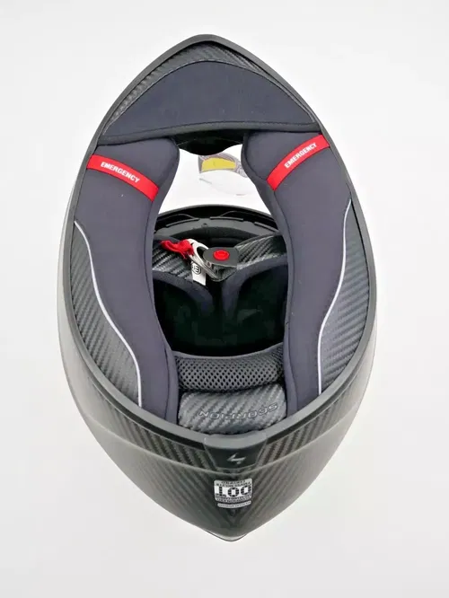 SCORPION EXO-ST1400 CARBON HELMET MATTE BLACK SIZE MEDIUM - 14C-0104