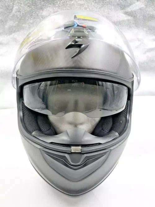 SCORPION EXO-ST1400 CARBON HELMET MATTE BLACK SIZE MEDIUM - 14C-0104