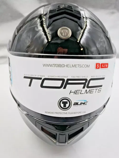 TORC T27 Modular Helmet with Integrated Blinc Bluetooth Gloss Black Small - T27B