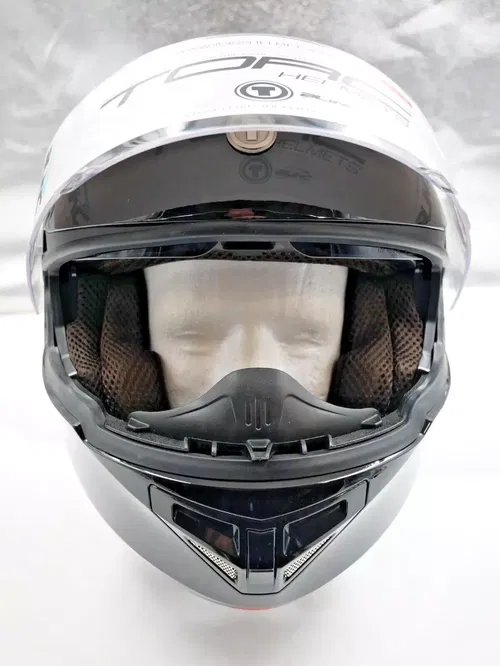 TORC T27 Modular Helmet with Integrated Blinc Bluetooth Gloss Black Small - T27B