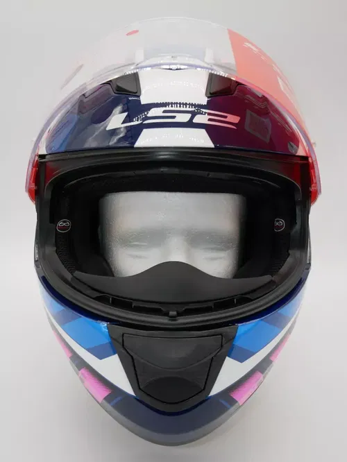 LS2 Stream Evo Street Helmet - Loop Black/Pink/White/Blue - XL - 328-1385