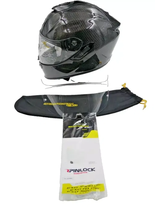 SCORPION EXO-ST1400 CARBON HELMET GLOSS BLACK SIZE XL - 14C-0036