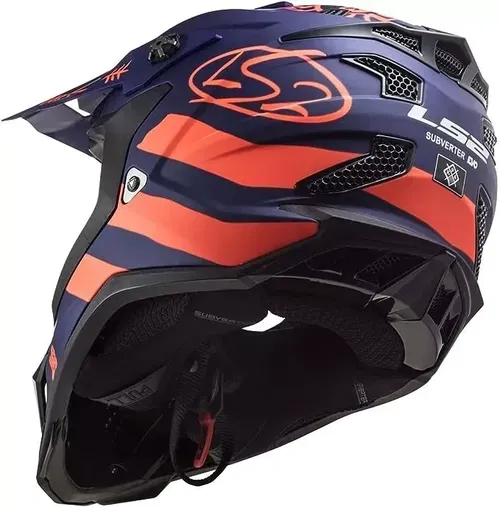 LS2 Subverter Evo Cargo Helmet Blue/Fluo Orange Small - 700-1142