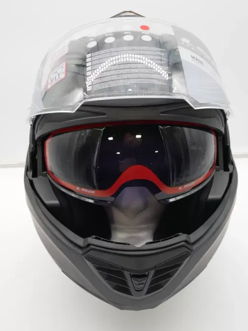 LS2 Valiant II Helmet - Blackout Matte Black - M - 900-1013