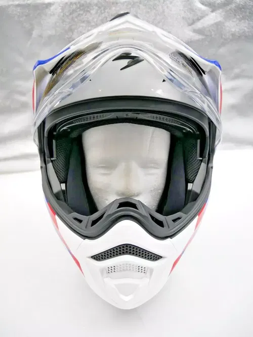 SCORPION EXO-AT960 MODULAR HELMET HICKS WHITE/BLUE LARGE - 96-1165
