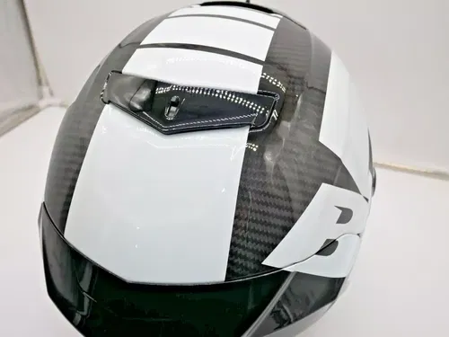 BELL Race Star Flex DLX Helmet Offset Black/White Size Large - 7162433