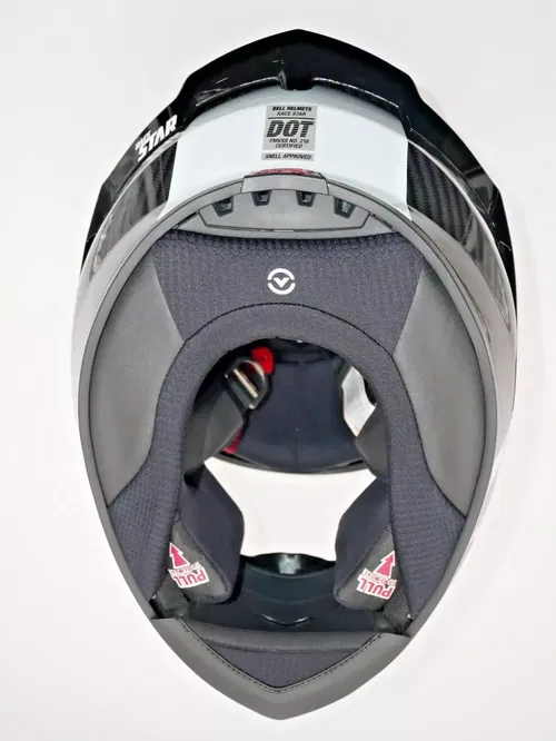 BELL Race Star Flex DLX Helmet Offset Black/White Size Large - 7162433