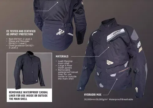 Leatt ADV FlowTour 7.5 Jacket Stealth US 50 4XL/EU 60 - 5024030366