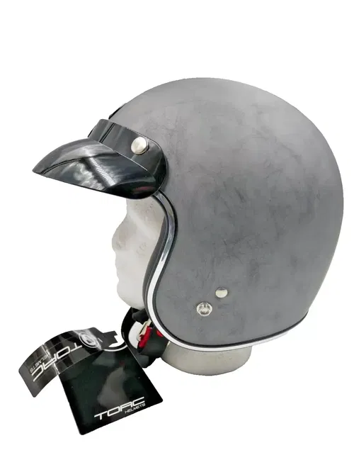 TORC T50 Route 66 Helmet Black Weathered Silver Medium - T5015WSIL23