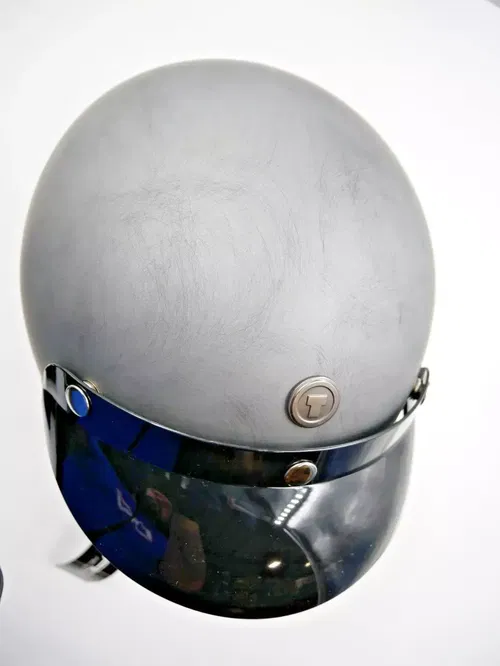 TORC T50 Route 66 Helmet Black Weathered Silver Medium - T5015WSIL23