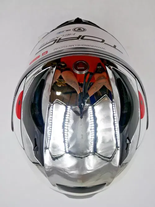 TORC T15B Bluetooth Integrated Helmet Chrome Flying Tiger Medium - T15BCMFT23