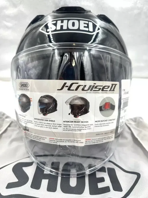 Shoei J-Cruise II Helmet - Gloss Black - Small  (0132-0105-04)