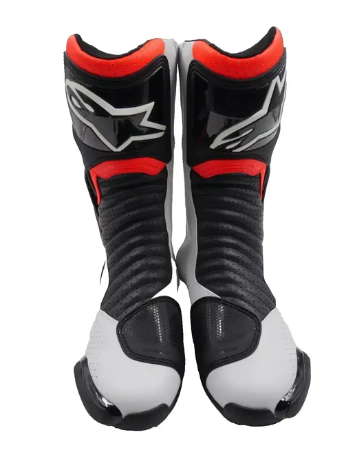 Alpinestars SMX-6 v2 Vented Boots Black/White/Red Fluorescent US 10/EU 45