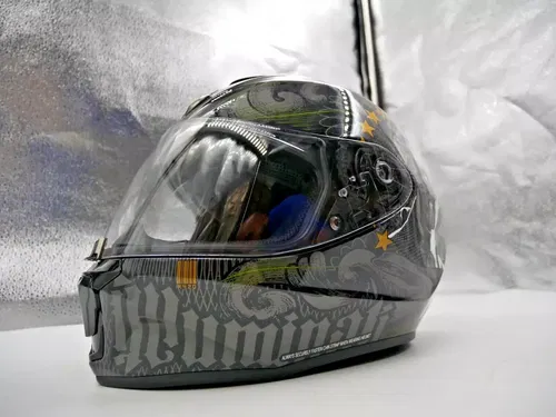 SCORPION EXO-R420 HELMET ILLUMINATI 2 BLACK SIZE MEDIUM - 42-1804
