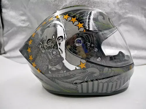 SCORPION EXO-R420 HELMET ILLUMINATI 2 BLACK SIZE MEDIUM - 42-1804