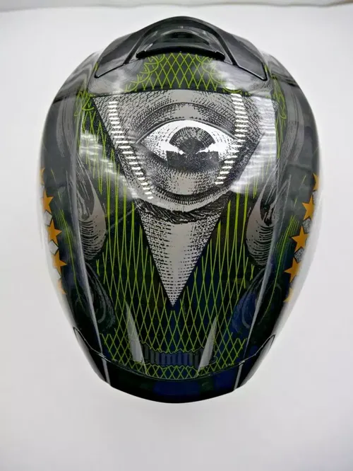 SCORPION EXO-R420 HELMET ILLUMINATI 2 BLACK SIZE MEDIUM - 42-1804