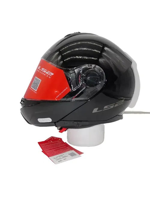 LS2 Modular Strobe Helmet - Black - XXL - 325-1006