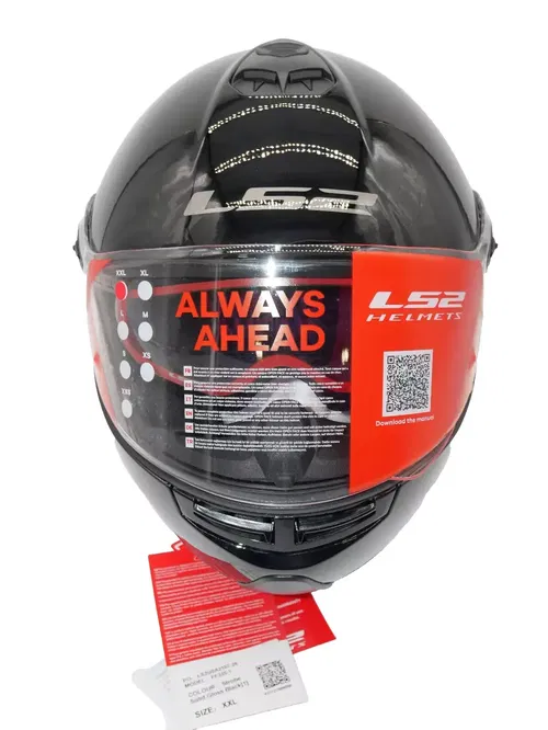 LS2 Modular Strobe Helmet - Black - XXL - 325-1006