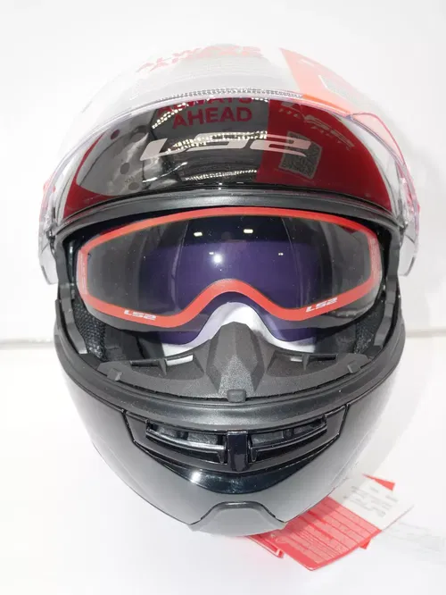 LS2 Modular Strobe Helmet - Black - XXL - 325-1006