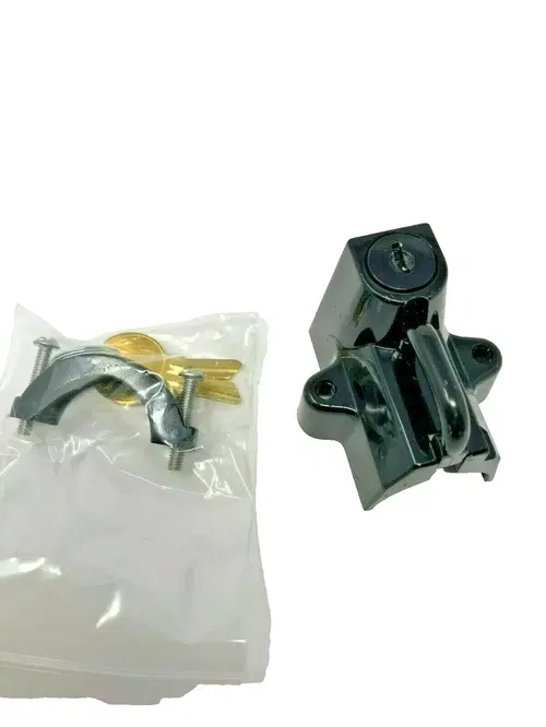 Bikers Choice Helmet Lock Black Fits 7/8"-1-1/4" Tubing - 74937BS2