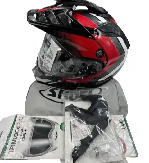 Shoei Hornet X2 Helmet Sovereign TC-1 Black/Red Size Small (0124130104)