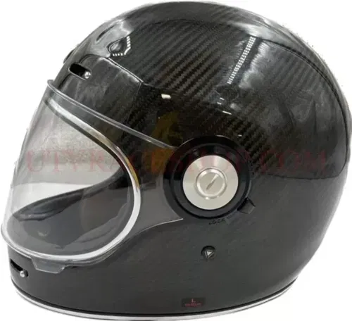 TORC T1 Retro Full-face Helmet Carbon Fiber Gloss Black Large - T1C36:24