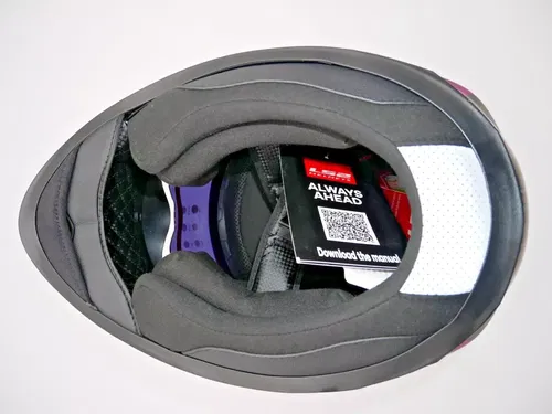 LS2 Helmets Stream Lux Helmet Matte Black/Pink Size Medium - 328-1523