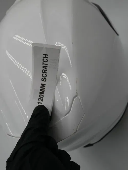 SCORPION EXO-R420 HELMET GLOSS WHITE SIZE LARGE - 42-0055
